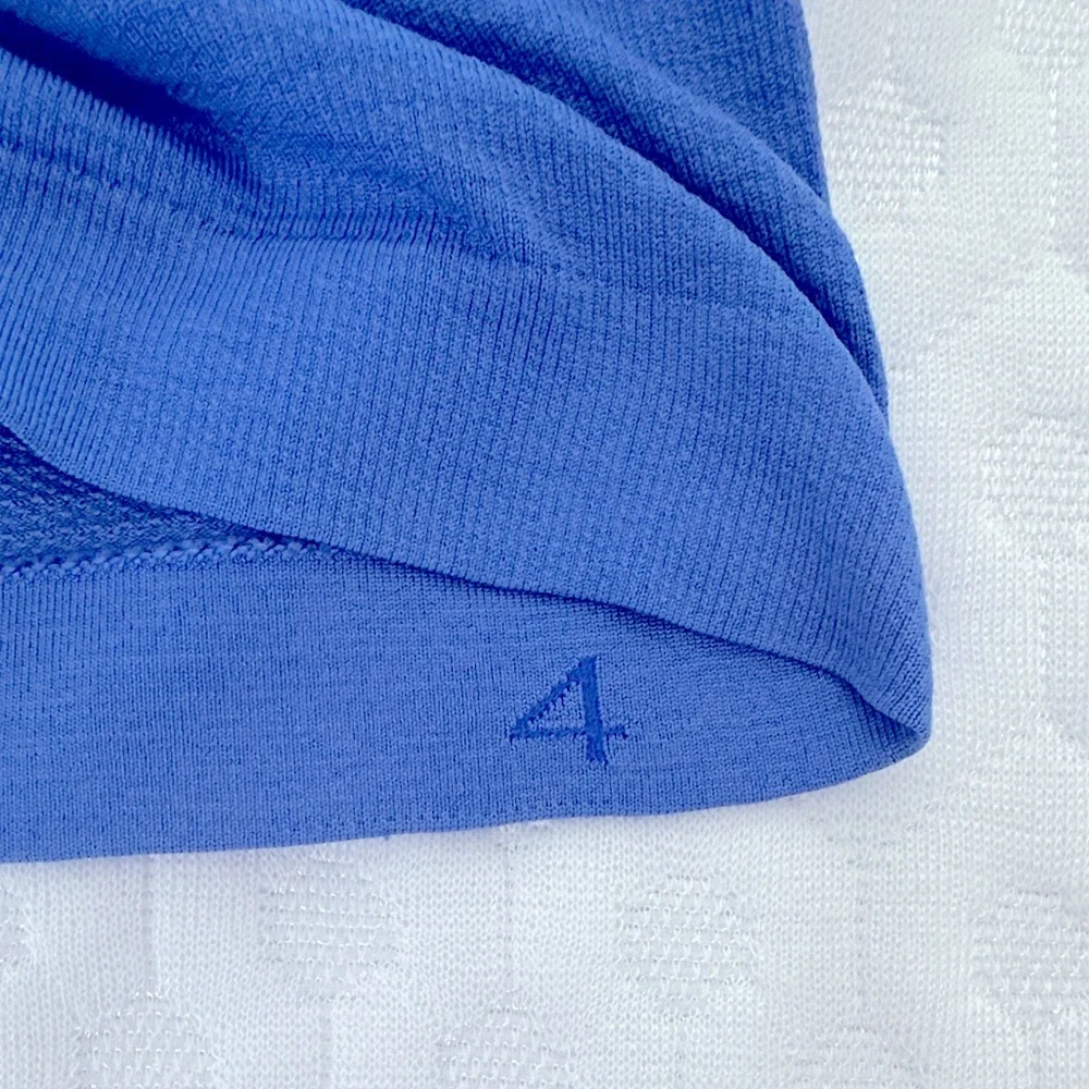 Lululemon Blue Long Sleeve Swiftly Tech Shirt Hip Length Women’s Size 4 - Picture 3 of 5